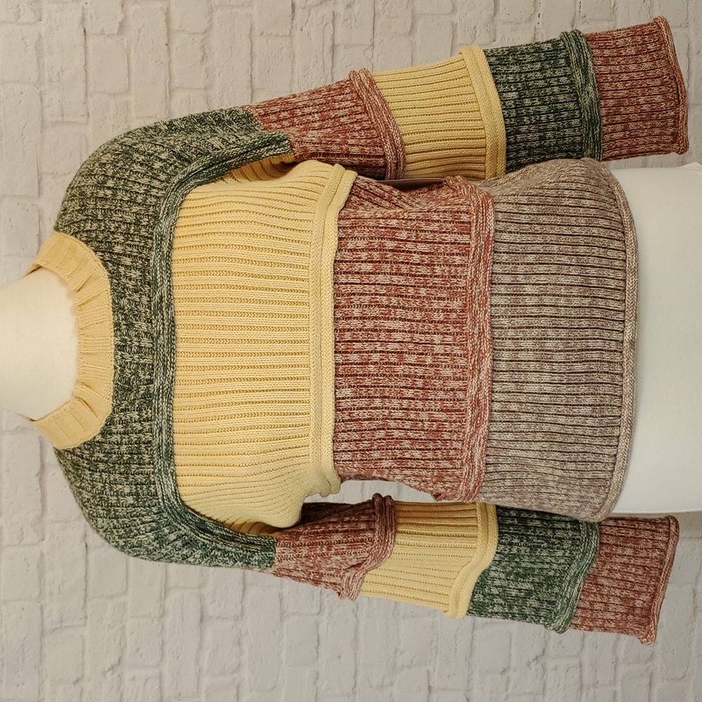 Antgropologies Entro Knit color block sweater